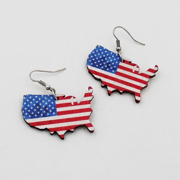 Election Day US Earrings - Picture 1 of 3